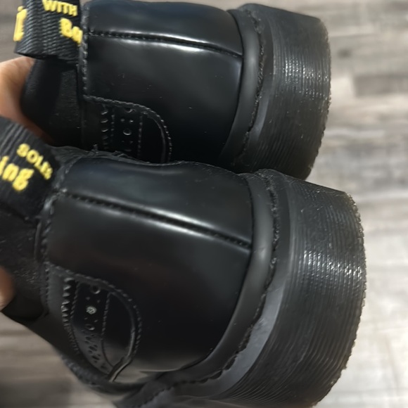 Dr Martens Resnik Platform Brogue Black Shoe Zip size 8 - Picture 6 of 8